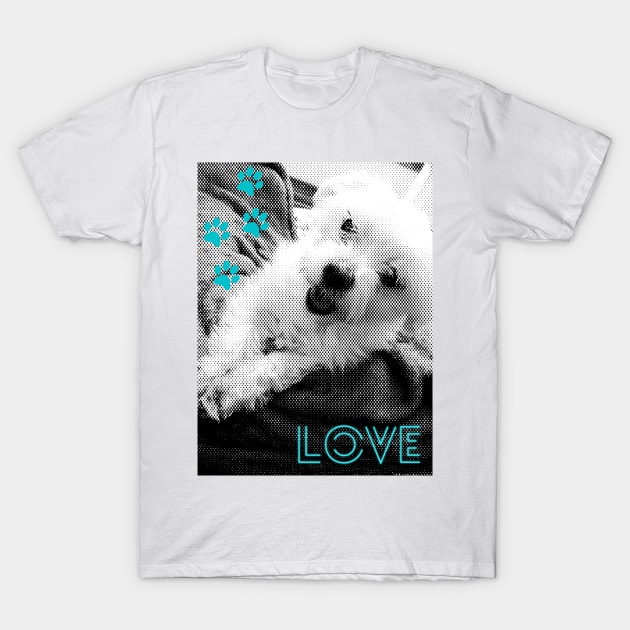 Love my dog II T-Shirt by mptresart